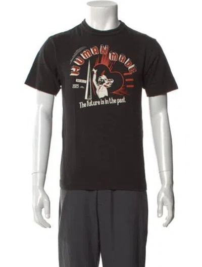 Pre-owned Human Made Graphic Print Crew Neck T-shirt In Gray