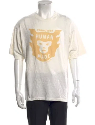Pre-owned Human Made Graphic Print Crew Neck T-shirt In Neutral