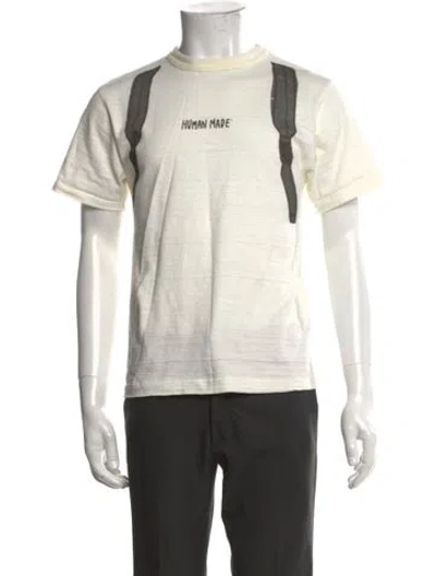 Pre-owned Human Made Graphic Print Crew Neck T-shirt In White