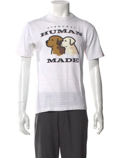 Pre-owned Human Made Graphic Print Crew Neck T-shirt In White
