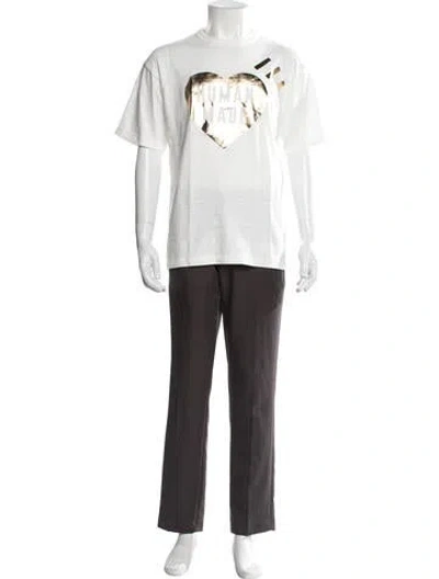 Pre-owned Human Made Graphic Print Crew Neck T-shirt In White