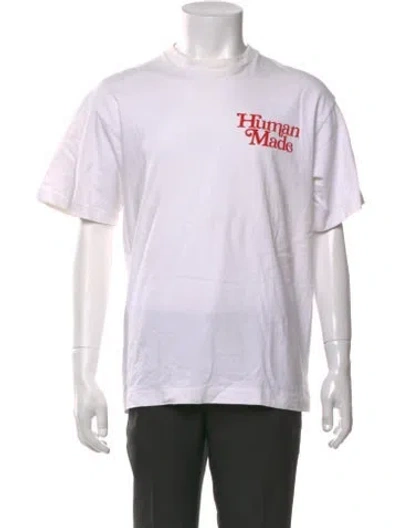 Pre-owned Human Made Graphic Print Crew Neck T-shirt In White