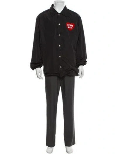 Pre-owned Human Made Graphic Print Jacket In Grey