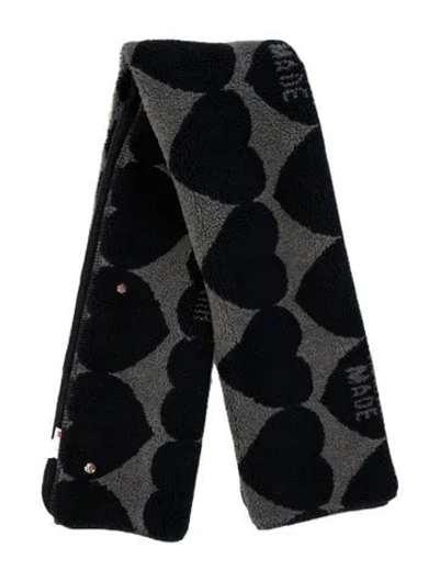 Pre-owned Human Made Graphic Print Scarf In Blue