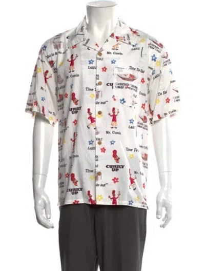 Pre-owned Human Made Graphic Print Short Sleeve Shirt In White