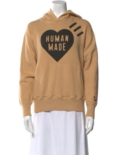 Pre-owned Human Made Graphic Print V-neck Sweater In Neutral