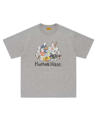 Human Made Kids' Graphic T-shirt In Gray