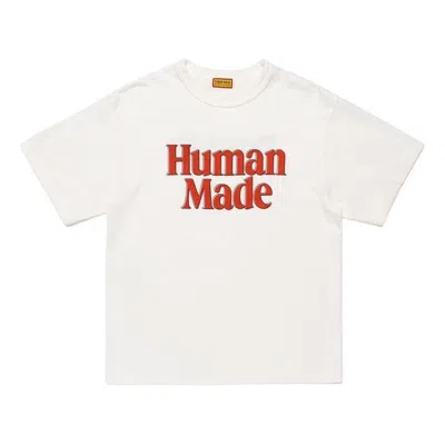 Human Made Logo-print Cotton-jersey T-shirt In White