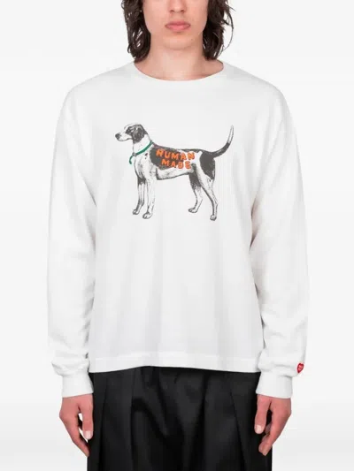 Human Made Graphic-print Long-sleeve T-shirt In White