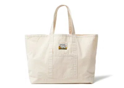 Pre-owned Human Made Grocery Tote Bag In Natural White
