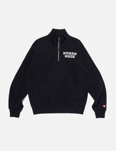Human Made Half-zip Sweatshirt In Black