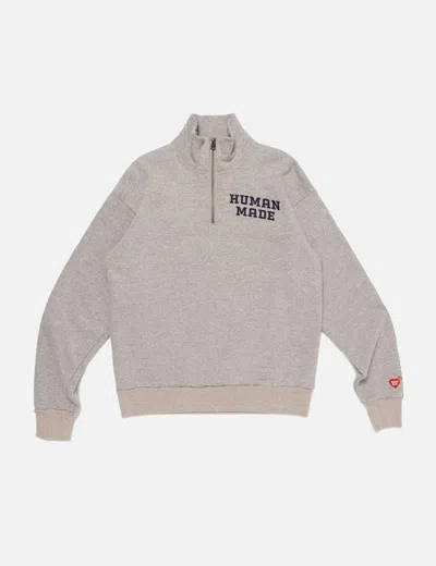 Human Made Half-zip Sweatshirt In Gray
