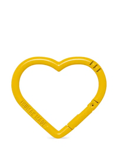 Human Made Heart Carabiner In Yellow
