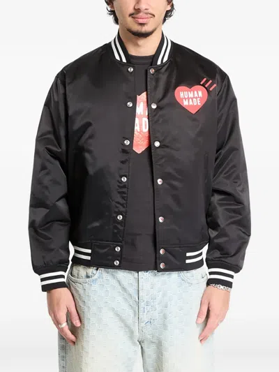 Human Made Heart-detail Jacket In Black
