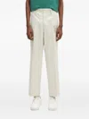 Human Made Heart-embroidered Pleated Trousers In White