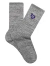 Human Made Heart-embroidered Socks In Gray