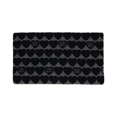 Pre-owned Human Made Heart Fleece Blanket 'navy' | Blue | Men's Size Onesize