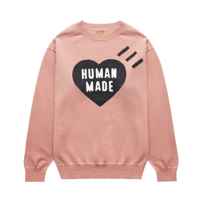 Pre-owned Human Made Heart Knit 'pink'