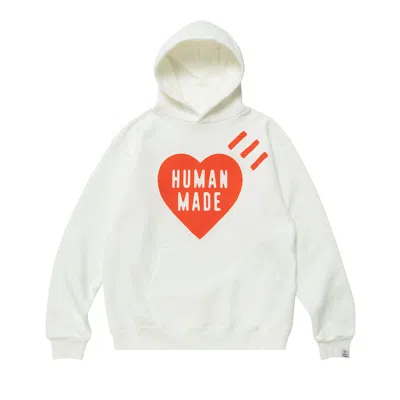 Pre-owned Human Made Heart Logo Hoodie 'white'