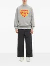 Human Made Heart-logo Sweatshirt In Gray