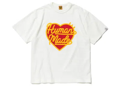 Pre-owned Human Made Heart Logo T-shirt In White