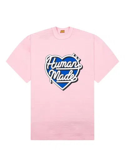 Human Made Heart-logo T-shirt In Pink