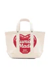 Human Made Heart-logo Tote Bag In White