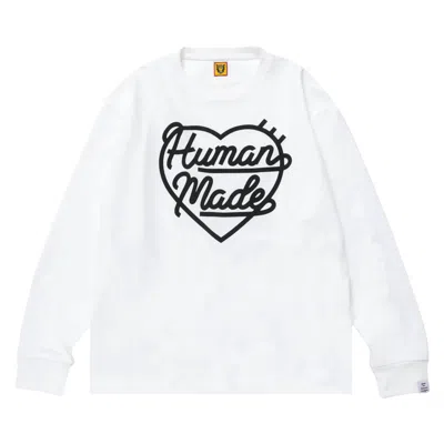 Pre-owned Human Made Heart Long-sleeve Tee 'white'