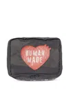 Human Made Heart-motif Logo-print Gusset Case In Grey