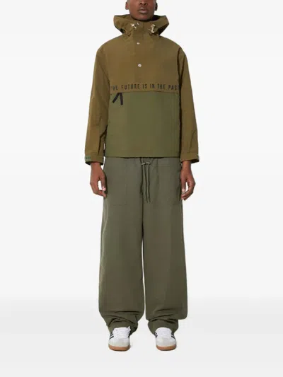 Human Made Heart-panel Hooded Jacket In Green