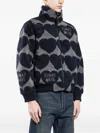 Human Made Heart-pattern Fleece Jacket In Blue