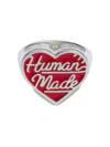 Human Made Heart-shaped Silver Ring In Silver
