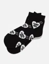 Human Made Heart Short Socks In Black
