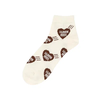 Pre-owned Human Made Heart Short Socks 'brown' | Men's Size L