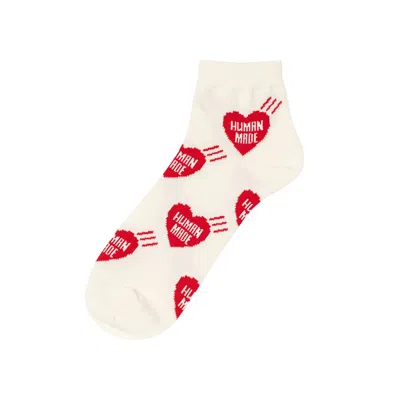 Pre-owned Human Made Heart Short Socks 'red' | Men's Size L