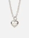 Human Made Heart Silver Necklace