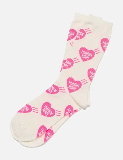 Human Made Heart Socks In Neutral