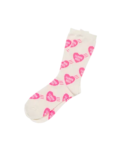 Human Made Kids' Heart Socks In White