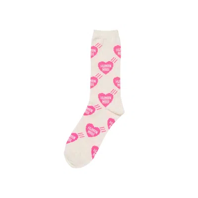 Pre-owned Human Made Heart Socks 'pink' | Men's Size L