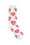Human Made Heart Socks In White