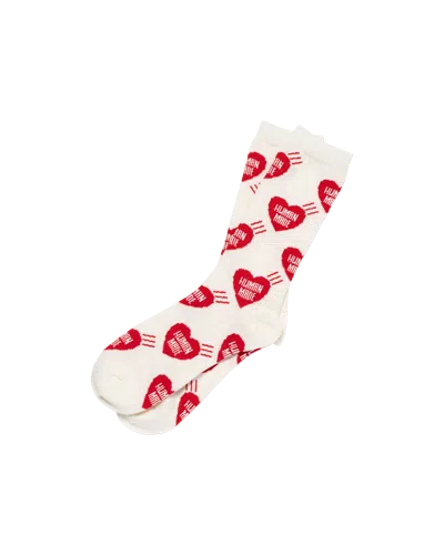 Human Made Kids' Heart Socks In White