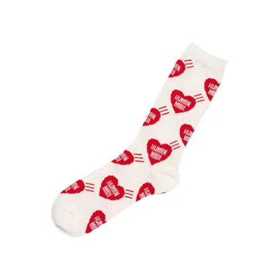 Pre-owned Human Made Heart Socks 'white' | Men's Size Onesize