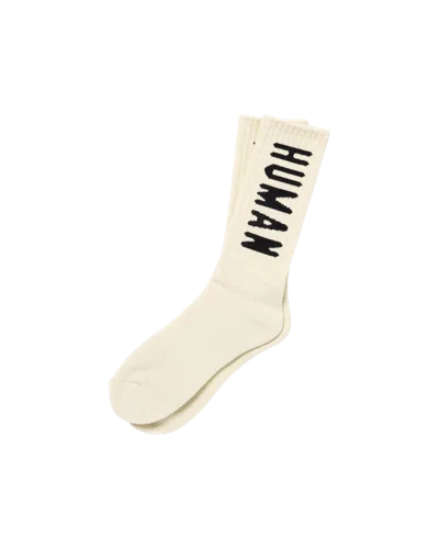 Human Made Kids' Hm Logo Socks In Neutral