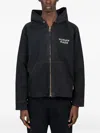 Human Made Hooded Zip-up Jacket In Black