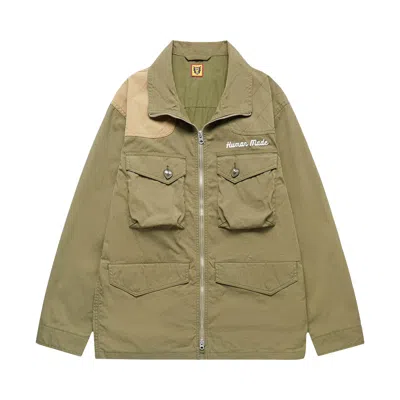 Pre-owned Human Made Hunting Jacket 'olive Drab' In Green
