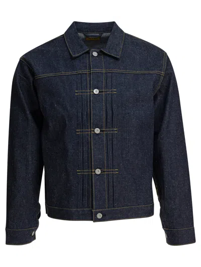 Human Made Buttoned Denim Jacket In Blue
