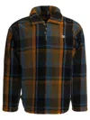 Human Made Fleece Texture Plaid Pattern Long Sleeve Sweater In Multi