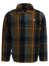 Human Made Fleece Texture Plaid Pattern Long Sleeve Sweater In Multi