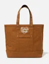 Human Made Large Duck Canvas Tote In Brown