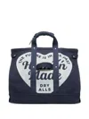 Human Made Large Logo-print Tote Bag In Blue